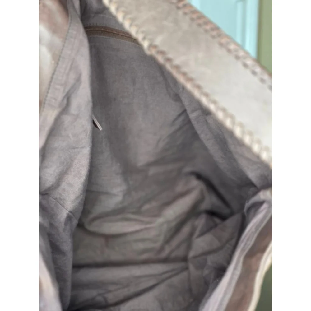 Women's Brown Leather Hobo Bag One Size
